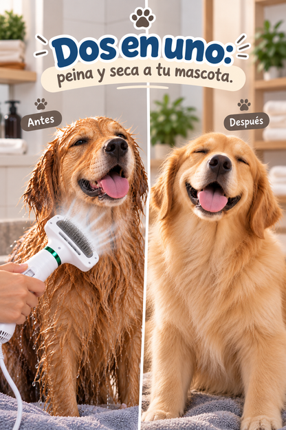 CEPILLO 2 EN 1                    ¡BAÑO, CEPILLADO Y SECADO EN UN SOLO MOMENTO!