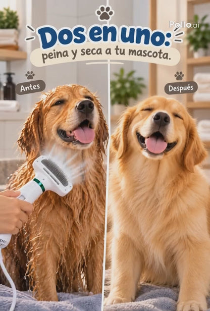 CEPILLO 2 EN 1                    ¡BAÑO, CEPILLADO Y SECADO EN UN SOLO MOMENTO!